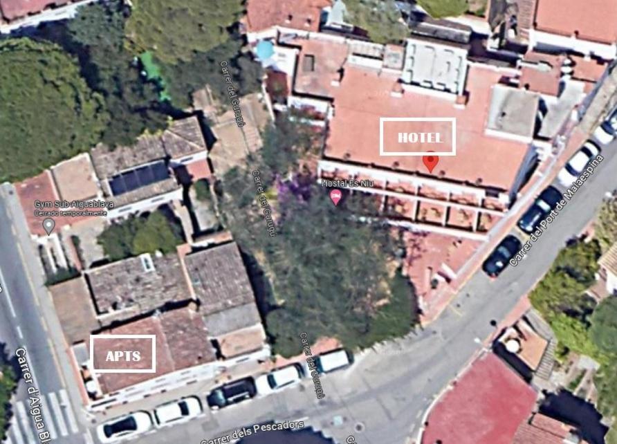 Hostal Es Niu De Tamariu Bagian luar foto