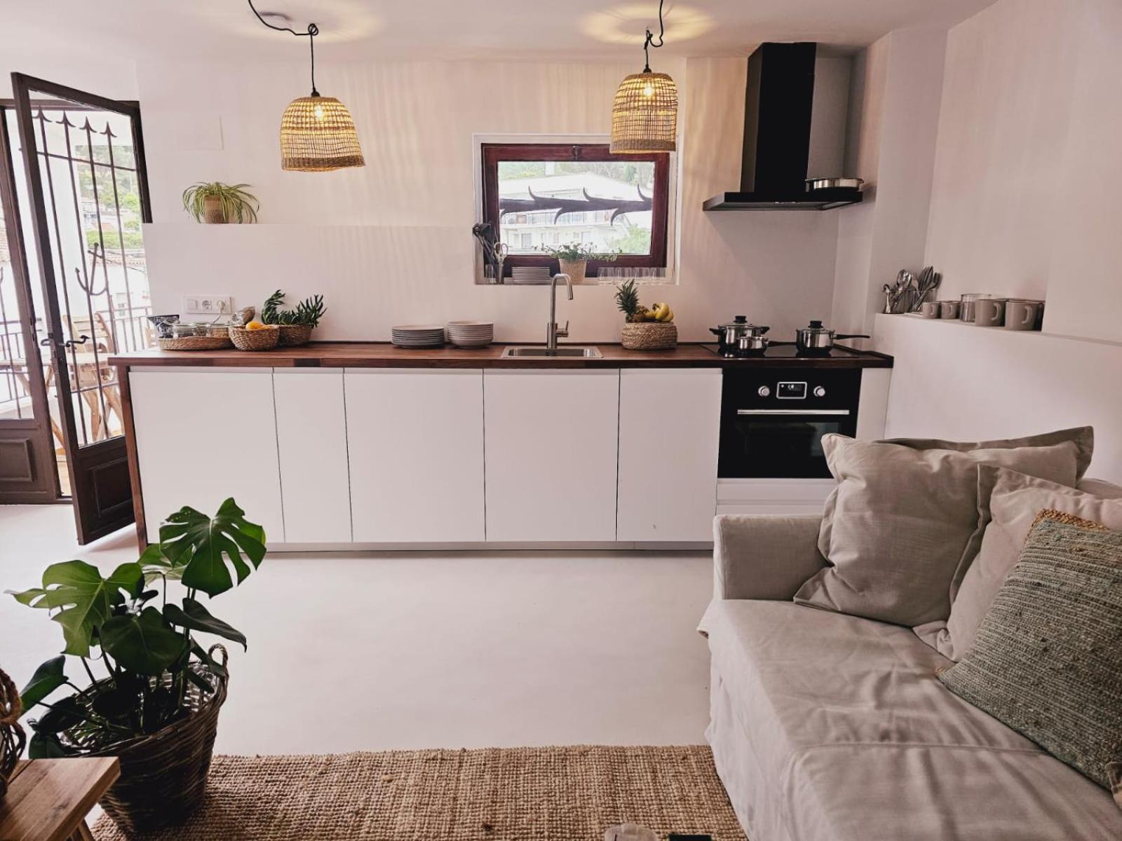 Hostal Es Niu De Tamariu Ruang foto